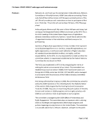 File Name: 021021-836517-Usda-Oppe-Acmf-Writtentranscript Page 1 of 52 Producer: Welcome All, and Thank You for Joining Today's