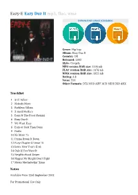 Eazy-E Eazy Duz It Mp3, Flac, Wma