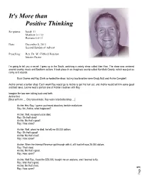 It's More Than Positive Thinking