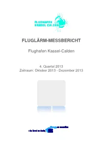 Lärmmessung Quartalsbericht Q4 2013