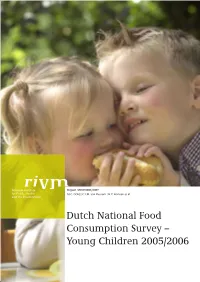 RIVM Rapport 350070001 Dutch National Food