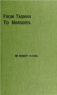 From Tasman to Marsden
