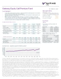 Gateway Equity Call Premium Fund