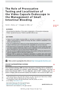 Provocative Testing and Localization in Video Capsule Endoscopy