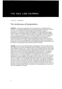 The Architecture of Jurisprudence