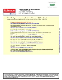 The Sequence of the Human Genome J