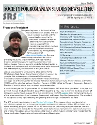2019 Spring Newsletter