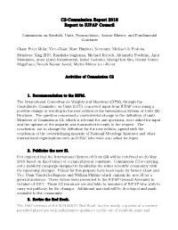 9.1.1 Commission Report Oct18
