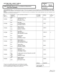 Chet Culver Committee Check This Box If Amending Form