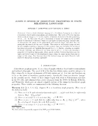 Jumps in Speeds of Hereditary Properties in Finite Relational Languages