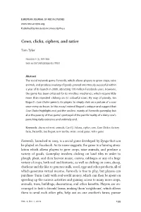 Cows, Clicks, Ciphers, and Satire