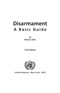Disarmament a Basic Guide