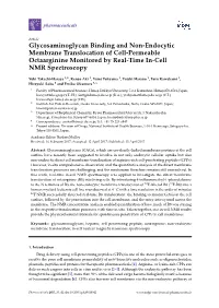 Glycosaminoglycan Binding and Non-Endocytic Membrane Translocation of Cell-Permeable Octaarginine Monitored by Real-Time In-Cell NMR Spectroscopy