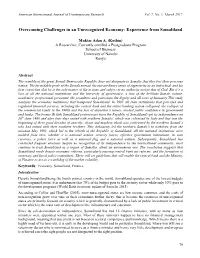 Overcoming Challenges in an Unrecognized Economy: Experience from Somaliland