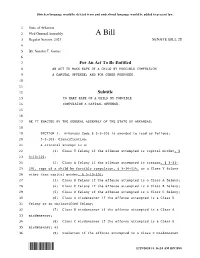 Bill Drafting Template