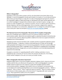 Explains Geography: Why Is Geographic Education Importa