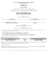 Gray Television, Inc. (Exact Name of Registrant As Specified in Its Charter)