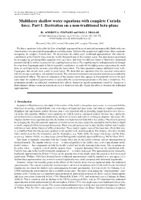Multilayer Shallow Water Equations with Complete Coriolis Force. Part I: Derivation on a Non-Traditional Beta-Plane