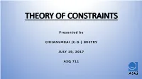 Revised ASQ 711 THEORY of CONSTRAINS JUNE 13 2017