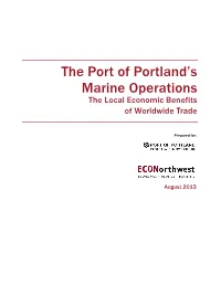 The Port of Portland's Marine Operations