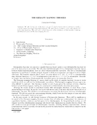 The Riemann Mapping Theorem