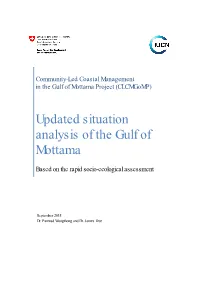 Updated Situation Analysis of the Gulf of Mottama