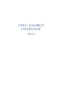 Apec Energy Overview 2012 Foreword