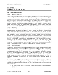 Chapter 12. Cultural Resources