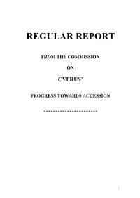 Cyprus Progress Report 1998