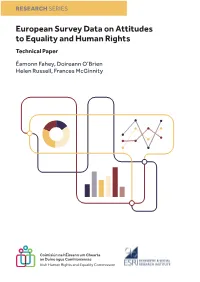 European Survey Data on Attitudes to Equality and Human Rights Technical Paper