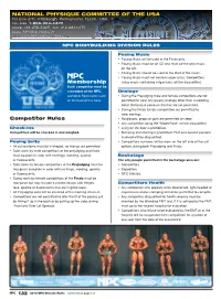 Npc Bodybuilding Division Rules