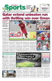 Preparations in Full Swing for Qatar's Hosting of 24Th Arabian Gulf