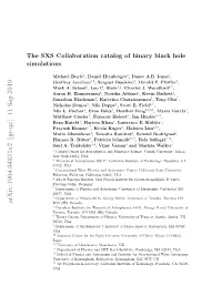 The SXS Collaboration Catalog of Binary Black Hole Simulations