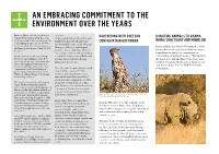 An Embracing Commitment to the Environment Over the Years