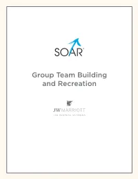 Group Team Building and Recreation Team Building