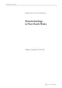 Nanotechnology in New South Wales