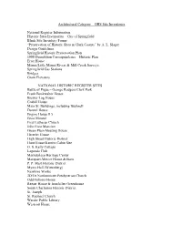 OHS Site Inventories