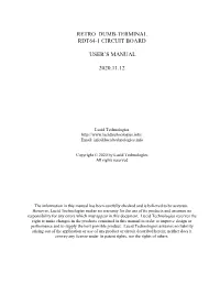 RDT64 (Retro Dumb-Terminal) User's Manual