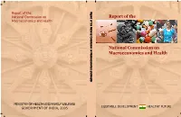 Report of the National Commission on Macroeconomics and Health Report of the National Commission on Macroeconomics and Health
