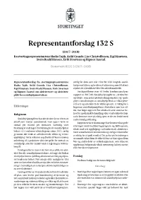 Representantforslag 132 S