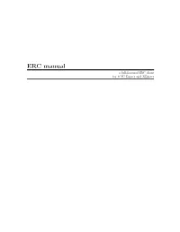 ERC Manual a Full-Featured IRC Client for GNU Emacs and Xemacs This Manual Is for ERC Version 5.3