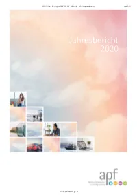 Jahresbericht 2020