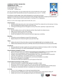 Over the Last Few Months, We Have Worked with State and Local Authorities on the Details for Hosting the 2021 Chevrolet Detroit