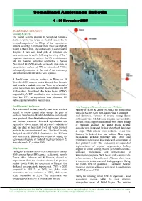 Somaliland Assistance Bulletin