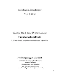 The Intersectional Body – an Embodiment Perspective on Differentiated Experiences