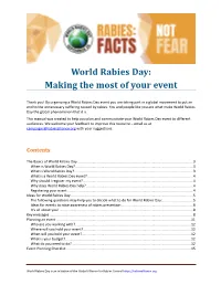 World Rabies Day: Making the Most of Your Event