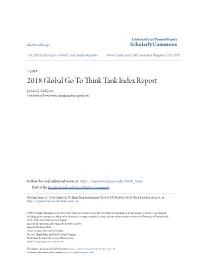 2018 Global Go to Think Tank Index Report1