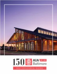 2021 AIA Baltimore Directory and Resource Guide (Flipbook Format)