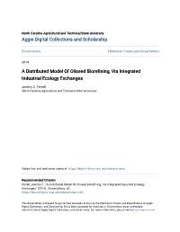 A Distributed Model of Oilseed Biorefining, Via Integrated Industrial Ecology Exchanges