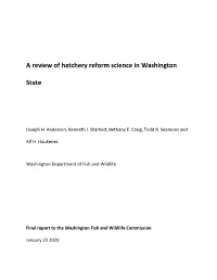 A Review of Hatchery Reform Science in Washington State